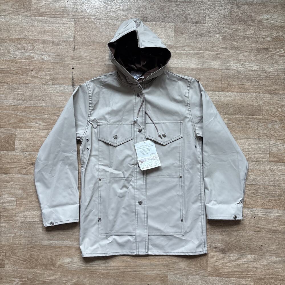 Deadstock Vintage 80s 90s Cloud 9 Reversible Raincoat Size Medium